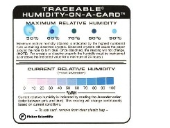 Fisher ScientificTM TraceableTM 湿度测量卡