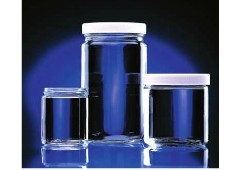 FisherbrandTM 认证的洁净透明玻璃直壁罐